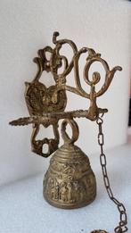 Koperen kloosterbel - Antiek, Ophalen of Verzenden, Gebruikt, Draadloos
