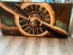 Metalen Schilderij - Vliegtuig Propeller, Antiek en Kunst, Kunst | Schilderijen | Klassiek, Ophalen