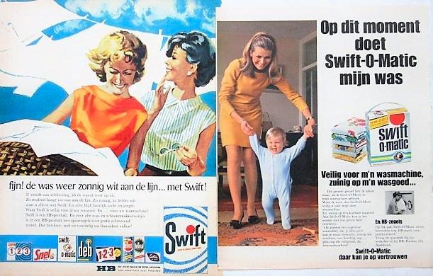 33 vintage advertenties wasmiddel 35-70 Sunil Omo Radion, Verzamelen, Merken en Reclamevoorwerpen, Gebruikt, Reclamebord, Ophalen of Verzenden