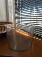 Glazen brede vaas / bloempot, Ophalen, Overige kleuren, Glas, Minder dan 50 cm