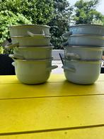 4 mosselpannetjes, Huis en Inrichting, Keuken | Potten en Pannen, Ophalen, Zo goed als nieuw, Overige typen