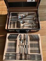72 delige bestekset in luxe koffer, Nieuw, Ophalen of Verzenden, Rvs of Chroom, Vaatwasserbestendig