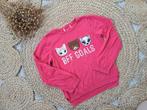 Schattige roze trui met dieren opdruk maat 122/128, Ophalen of Verzenden, Gebruikt, Meisje, Trui of Vest