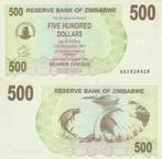 ZIMBABWE 2007 500 dollars #43 UNC, Postzegels en Munten, Bankbiljetten | Afrika, Zimbabwe, Verzenden