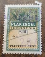 plakzegel - postzegel Indonesie, Ophalen of Verzenden, Buitenland