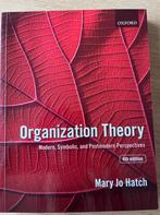 Organization Theory - Mary Jo Hatch - 4th edition, Nieuw, Mary Jo Hatch, Ophalen of Verzenden, Alpha