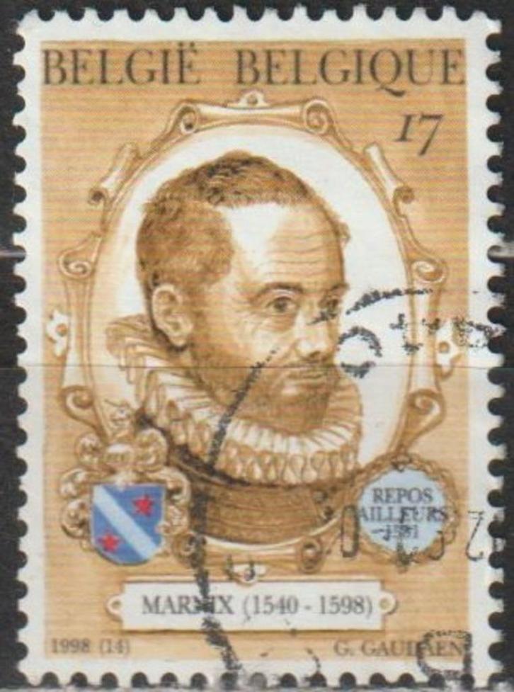 2824. Belgie 2828 gest. Phillip von Marnix, Postzegels en Munten, Postzegels | Europa | België, Gestempeld, Verzenden