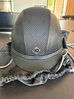 Charles Owen leather look cap, maat 56, Dieren en Toebehoren, Paardrijkleding, Ophalen of Verzenden, Zo goed als nieuw, Dressuur