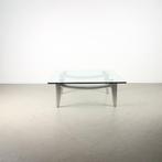 1x Leolux Farandole Tafel Glas – Chroom, Niet ingevuld, Minder dan 45 cm, Ophalen of Verzenden, 75 cm of meer