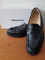 Brunate zwarte leren instappers maat 37 NIEUW!, Brunate, Nieuw, Ophalen of Verzenden, Instappers