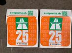 Vignetten voor Zwitserland. Twee stuks., Tickets en Kaartjes, Twee personen