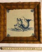 Oude delftsblauwe tegel 12,5 / 12,5 cm, Antiek en Kunst, Ophalen of Verzenden