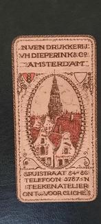 Sluitzegel Drukkerij vh Dieperink & Co A'dam  Willem Jansen, Verzenden, Overige typen