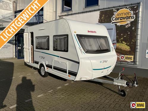 Dethleffs C'Joy 420 QSH XL KOELKAST-VOORTENT, Caravans en Kamperen, Caravans, Bedrijf, tot en met 3, 750 - 1000 kg, Treinzit, Dethleffs