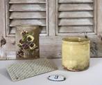 Antieke Franse Novia confit pot rijk geel geglazuurd