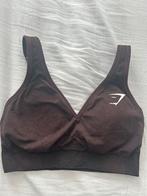Gymshark vital seamless maat M bruin sport bh, Kleding | Dames, Sportkleding, Verzenden, Zo goed als nieuw, Bruin, Fitness of Aerobics