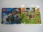 2 zakjes Lego City 30664 politie en Creator 30666 hond NIEUW, Ophalen of Verzenden, Nieuw, Complete set, Lego