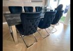 Richmond Backbone 220/100 stoel Scarlett black velvet, Huis en Inrichting, Ophalen, Zo goed als nieuw