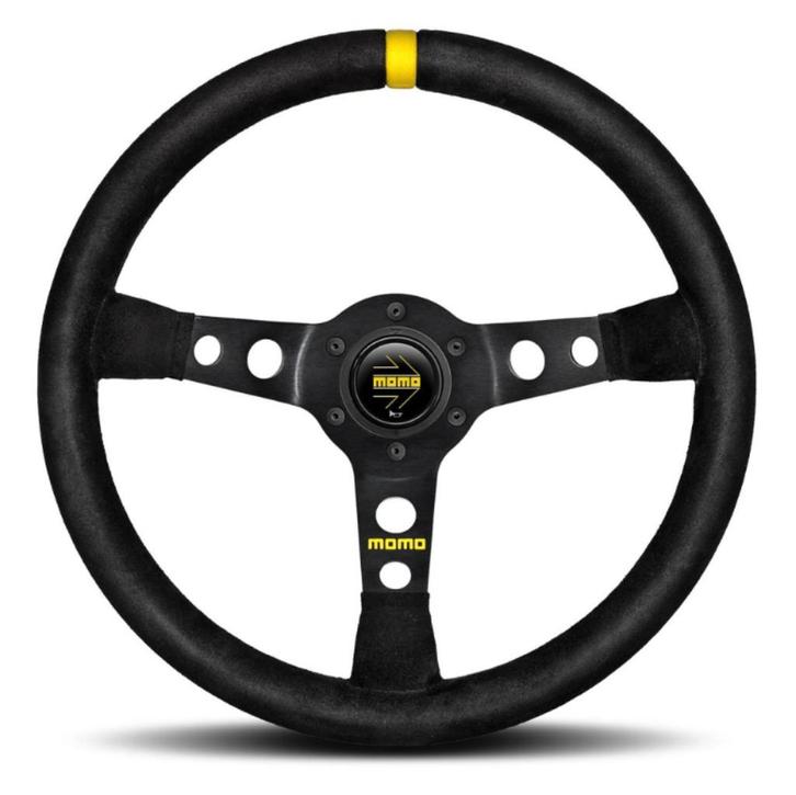 MOMO Mod. 07 35CM Sportstuur Suede of Leer, Auto-onderdelen, Besturing, Alfa Romeo, Amerikaanse onderdelen, Audi, BMW, Citroën