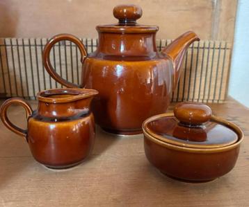 Vintage koffiepot, melkkan, suikerpot Golditz GDR beschikbaar voor biedingen