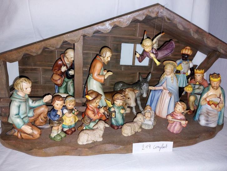Goebel hummel 214 kerstgroep met bijhorende kerststal, Diversen, Kerst, Ophalen