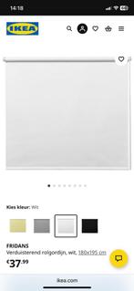 Ikea wit verduisterend rolgordijn 180 b 195 hoog, Huis en Inrichting, Verduisterend, Wit, 150 tot 200 cm, Ophalen of Verzenden