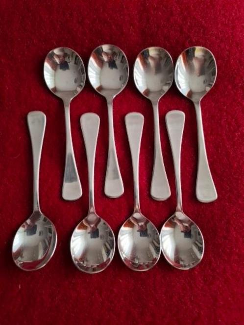 Acht soeplepels bouillonlepels Maxwell&Williams Cosmopolitan, Huis en Inrichting, Keuken | Bestek, Zo goed als nieuw, Los bestek