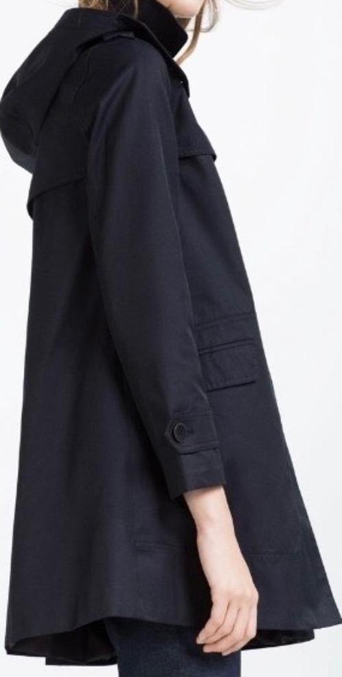 Zara A-lijn trenchcoat blauw nieuw S, Kleding | Dames, Jassen | Zomer, Nieuw, Maat 36 (S), Blauw, Ophalen of Verzenden