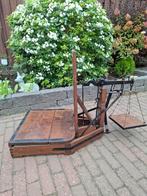 Mooie Bascule houten weegschaal, Ophalen