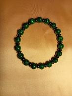 Armband van malechiet en bloedsteen kralen., Sieraden, Tassen en Uiterlijk, Armbanden, Ophalen of Verzenden, Nieuw, Groen, Overige materialen