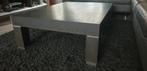 Salontafel met rvs accenten, Ophalen, 100 tot 150 cm, 50 tot 100 cm, Zo goed als nieuw