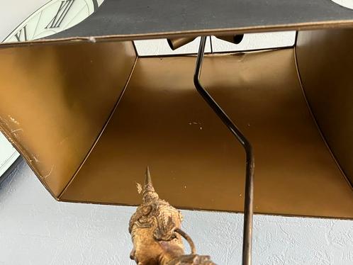 Antieke Tafellamp met Figuren Decoratie - Uniek Stuk!, Antiek en Kunst, Antiek | Lampen, Ophalen