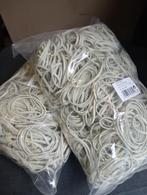 PARTIJ STEVIGE ELASTIEKJES IN KILO ZAKKEN+/- 130 ZAKKEN BESC, Hobby en Vrije tijd, Kralen en Sieraden maken, Ophalen, Kraal, VARESEWEG 121