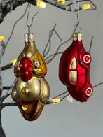 2 vintage kerstballen jaren 80, Diversen, Kerst, Ophalen of Verzenden, Zo goed als nieuw