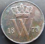 CENT 1873, Verzenden, Koning Willem III, 1 cent, Losse munt