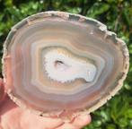 Naturel Agaatschijf edelsteen agaat natuursteen schijf, Ophalen of Verzenden, Mineraal