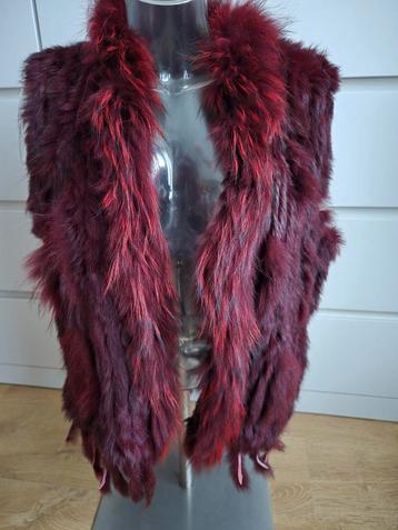 Bordeaux Rood Bont Gilet,  vest, jasje - Nieuwstaat beschikbaar voor biedingen