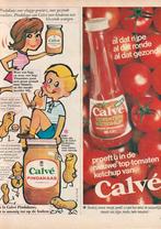 Retro reclame 1967 Calvé pindakaas & tomaten ketchup, Verzamelen, Retro, Verzenden, Overige typen