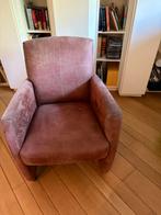 Bruine suedeachtige stof, Huis en Inrichting, Fauteuils, Ophalen, Gebruikt, Overige materialen