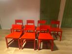 rode AVL Shaker stoelen van Atelier van Lieshout voor Moooi, Ophalen, Gebruikt, Rood, Vijf, Zes of meer stoelen