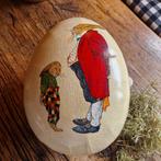 Pasen kunst paasei brocante paashaas deco papier-maché, Ophalen of Verzenden