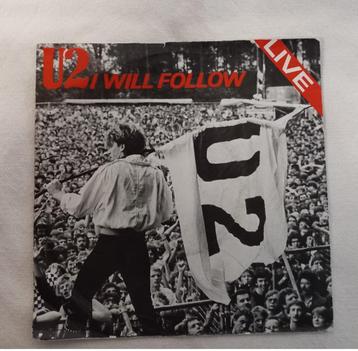 U2 ‎– I Will Follow (Live) Single 7" RPM 45(Rock/Poprock) beschikbaar voor biedingen