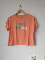 Pull & Bear zalmroze T-shirt met tekst maat M, Kleding | Dames, T-shirts, Nieuw, Maat 38/40 (M), Roze, Korte mouw