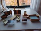 Vintage ( 50-er jaren) grote set poppenhuis meubels, Ophalen of Verzenden, Gebruikt, Toebehoren