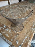 Draadstaal Brocante  fruitmand, Ophalen of Verzenden, Gebruikt, Rond