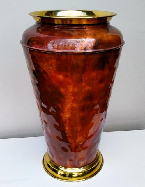 Bronzen & Koperen Vaas tga Paraplubak Paraplupot - 48x28CM, Antiek en Kunst, Antiek | Koper en Brons, Koper, Ophalen of Verzenden