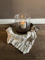 Prachtige chapati schaal!, Ophalen of Verzenden, Zo goed als nieuw, Rond, Hout