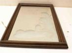 Wandspiegel met prentje van een zwaan 38567, Minder dan 50 cm, Gebruikt, Ophalen of Verzenden, Minder dan 100 cm