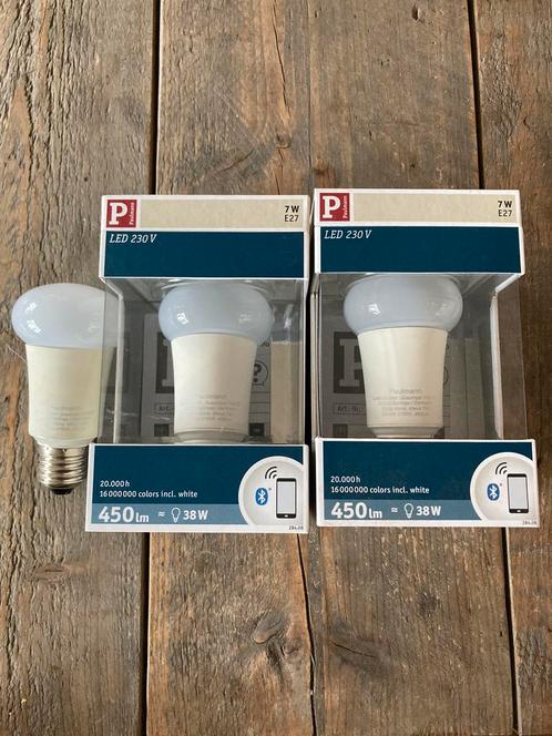 3x Paulmann smartphone control LED lampen, Huis en Inrichting, Lampen | Losse lampen, Nieuw, Led-lamp, 30 tot 60 watt, E27 (groot)