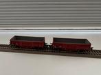 2x Fleischmann H0 5012 DB Hoge Goederenwagons Tijdperk III, Hobby en Vrije tijd, Modeltreinen | H0, Gebruikt, Gelijkstroom, Fleischmann